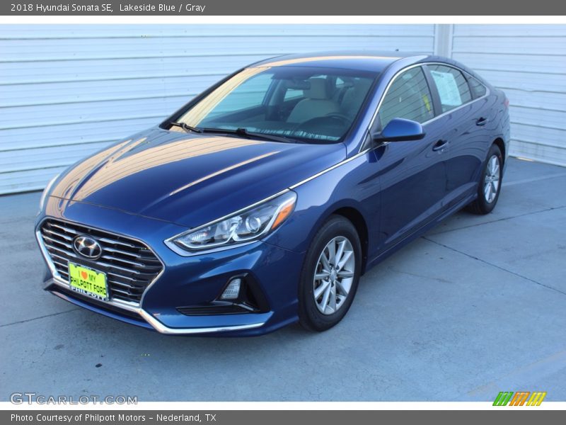 Lakeside Blue / Gray 2018 Hyundai Sonata SE