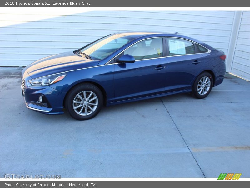 Lakeside Blue / Gray 2018 Hyundai Sonata SE