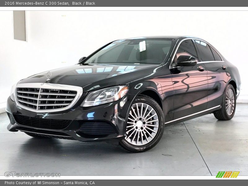 Black / Black 2016 Mercedes-Benz C 300 Sedan