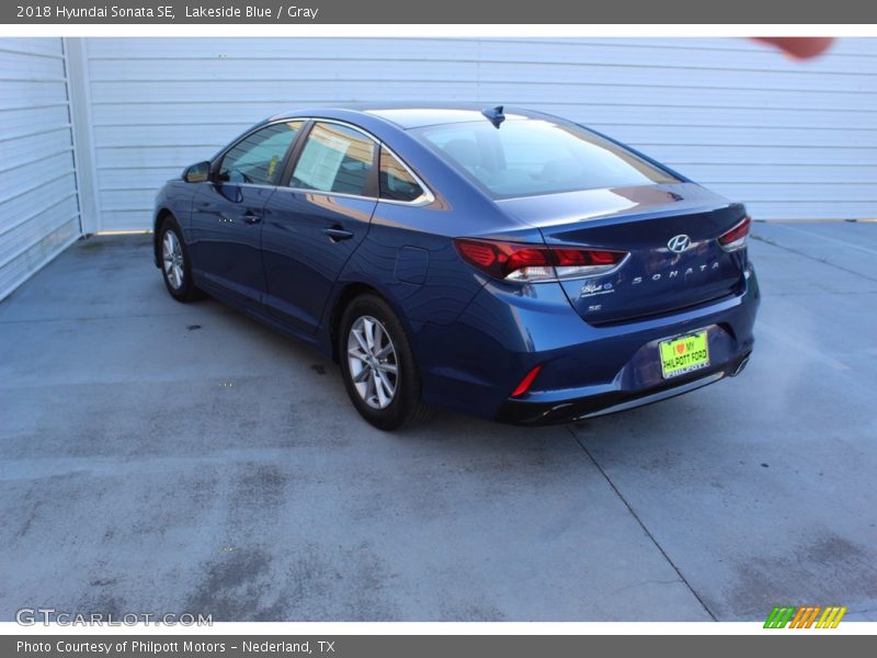 Lakeside Blue / Gray 2018 Hyundai Sonata SE