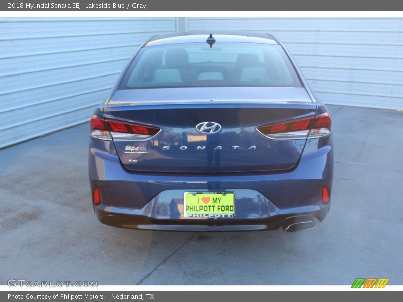 Lakeside Blue / Gray 2018 Hyundai Sonata SE