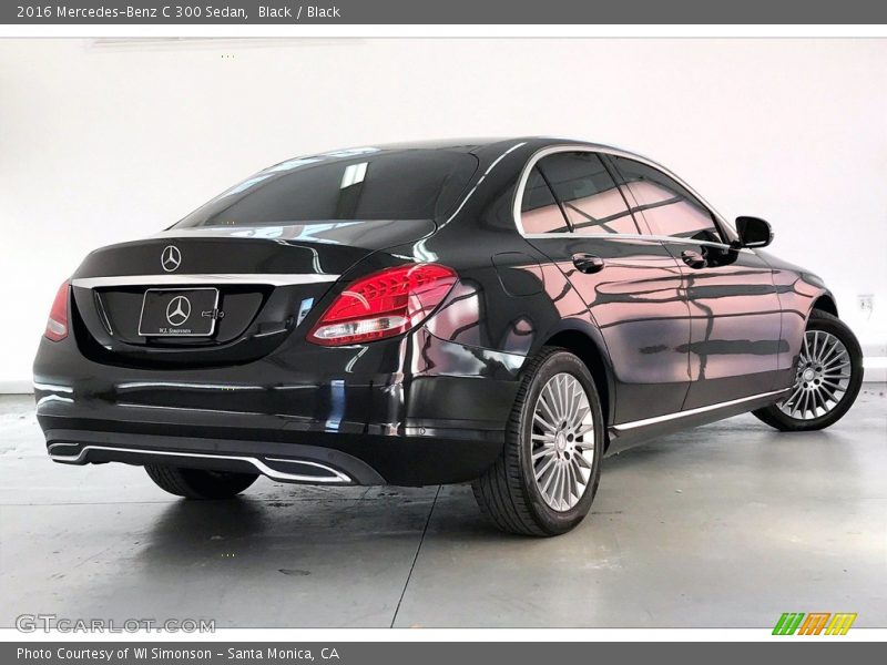 Black / Black 2016 Mercedes-Benz C 300 Sedan