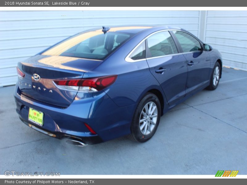 Lakeside Blue / Gray 2018 Hyundai Sonata SE