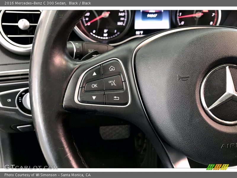 Black / Black 2016 Mercedes-Benz C 300 Sedan