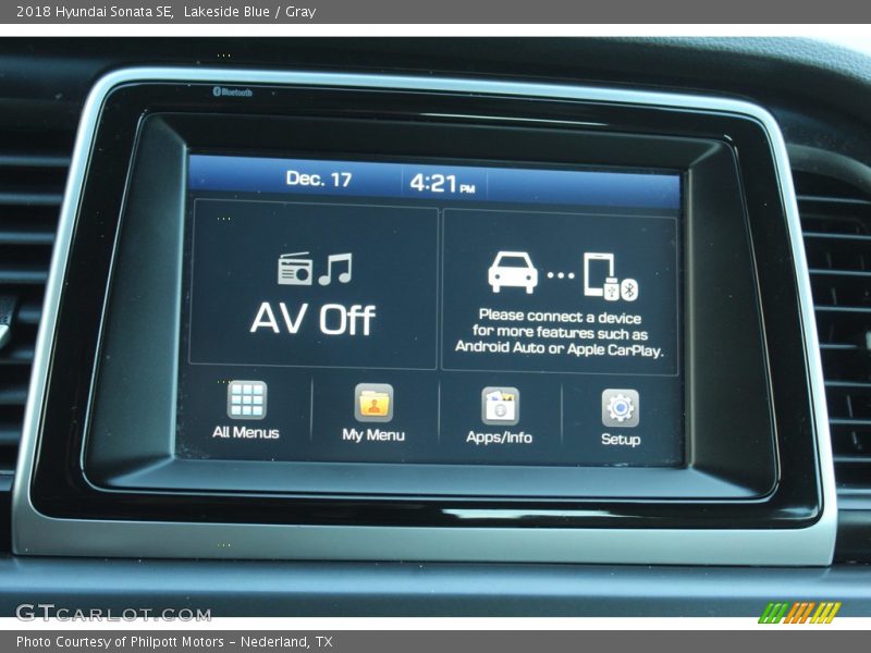 Lakeside Blue / Gray 2018 Hyundai Sonata SE