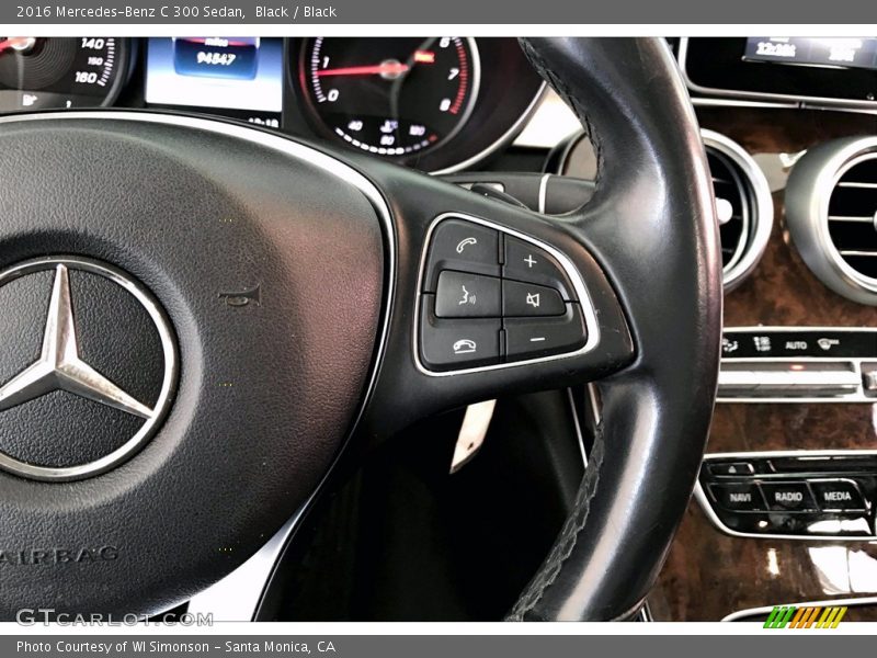 Black / Black 2016 Mercedes-Benz C 300 Sedan