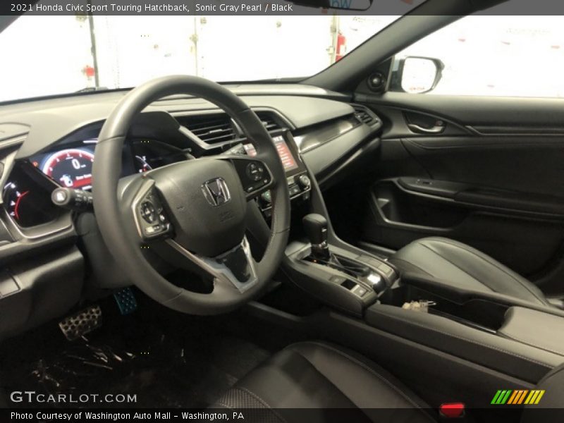 Sonic Gray Pearl / Black 2021 Honda Civic Sport Touring Hatchback