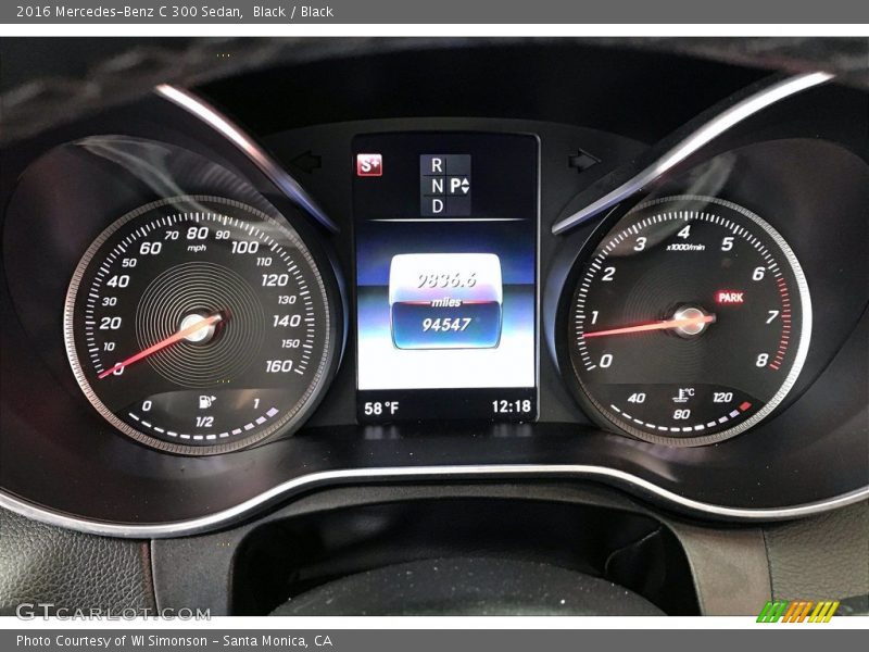 Black / Black 2016 Mercedes-Benz C 300 Sedan