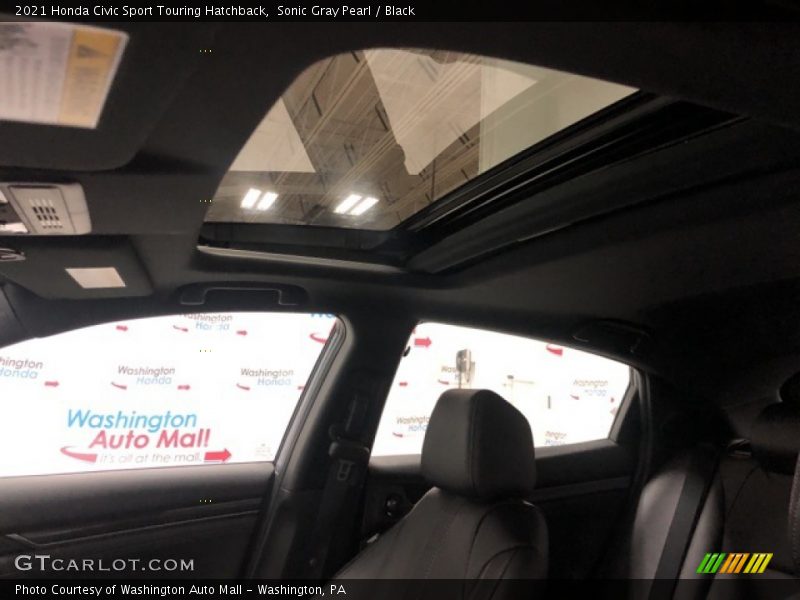 Sonic Gray Pearl / Black 2021 Honda Civic Sport Touring Hatchback