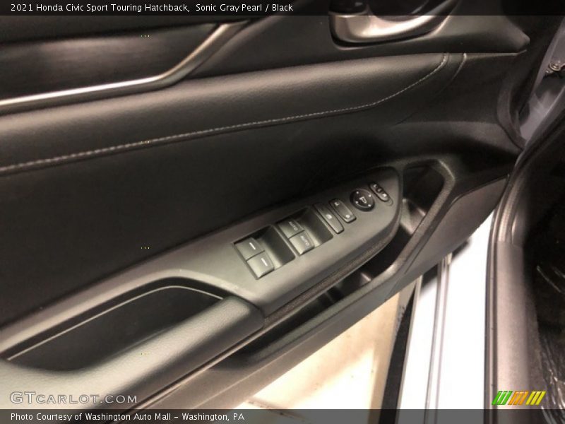Sonic Gray Pearl / Black 2021 Honda Civic Sport Touring Hatchback