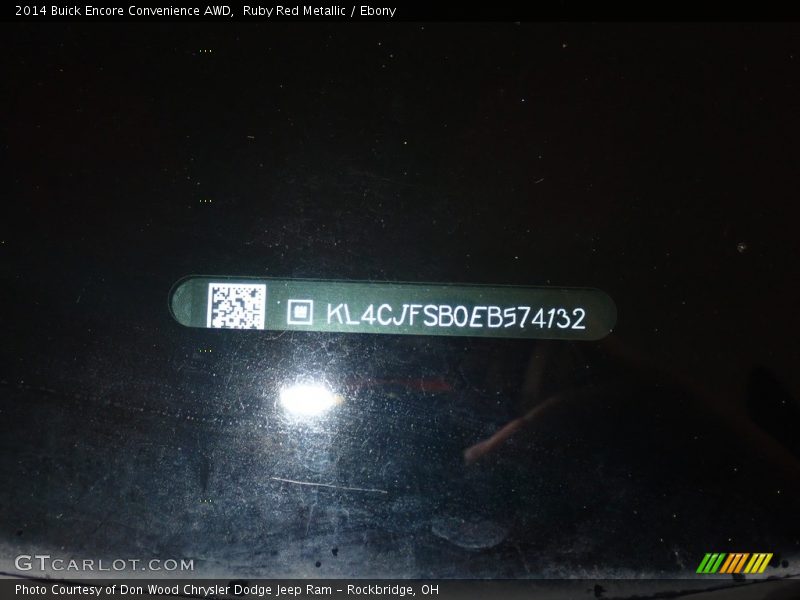 Ruby Red Metallic / Ebony 2014 Buick Encore Convenience AWD