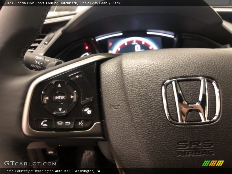 Sonic Gray Pearl / Black 2021 Honda Civic Sport Touring Hatchback