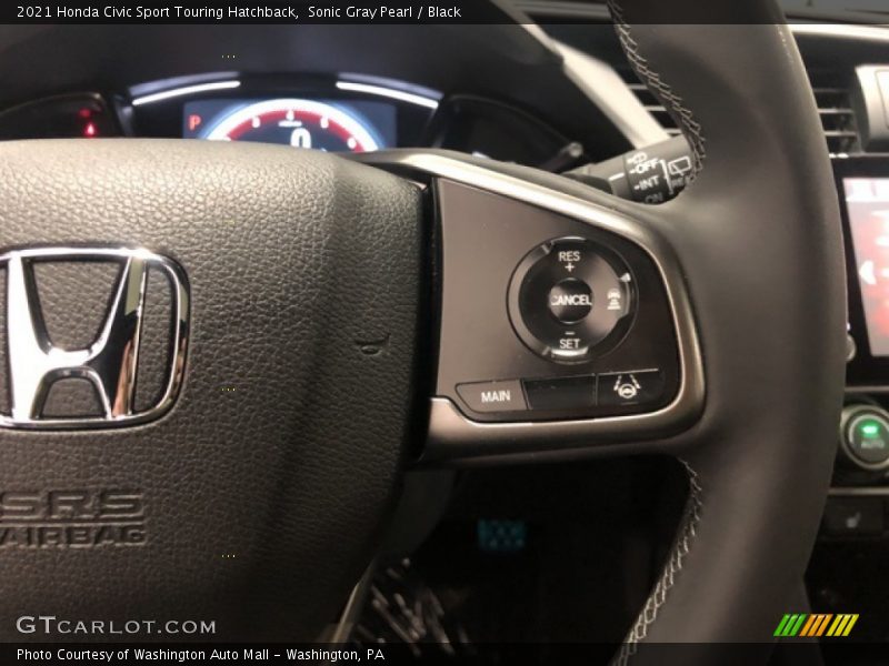 Sonic Gray Pearl / Black 2021 Honda Civic Sport Touring Hatchback