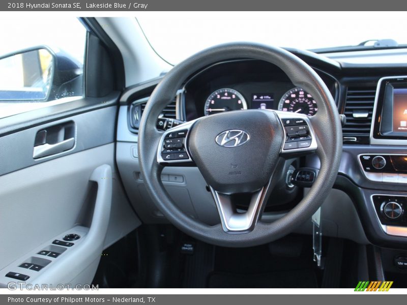 Lakeside Blue / Gray 2018 Hyundai Sonata SE