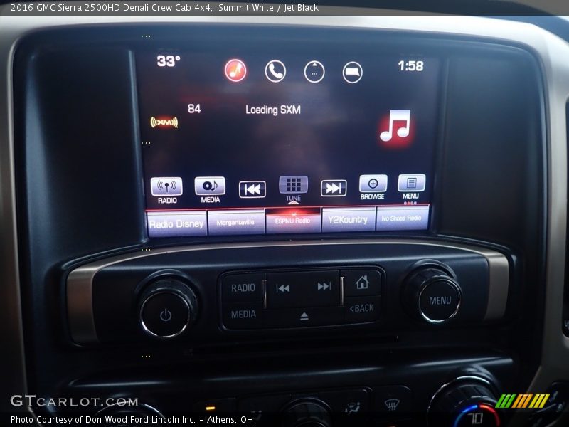 Summit White / Jet Black 2016 GMC Sierra 2500HD Denali Crew Cab 4x4
