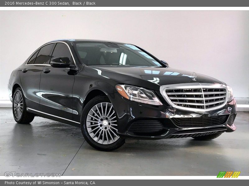 Black / Black 2016 Mercedes-Benz C 300 Sedan