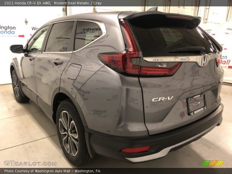 Modern Steel Metallic / Gray 2021 Honda CR-V EX AWD