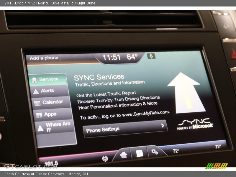 Luxe Metallic / Light Dune 2015 Lincoln MKZ Hybrid