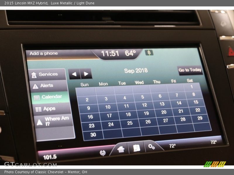 Luxe Metallic / Light Dune 2015 Lincoln MKZ Hybrid