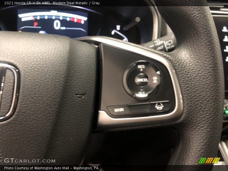 Modern Steel Metallic / Gray 2021 Honda CR-V EX AWD
