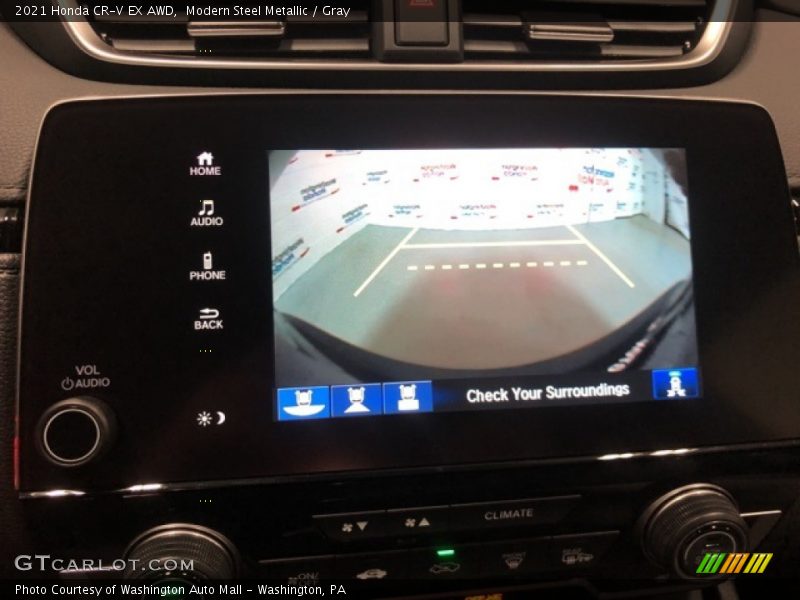 Modern Steel Metallic / Gray 2021 Honda CR-V EX AWD