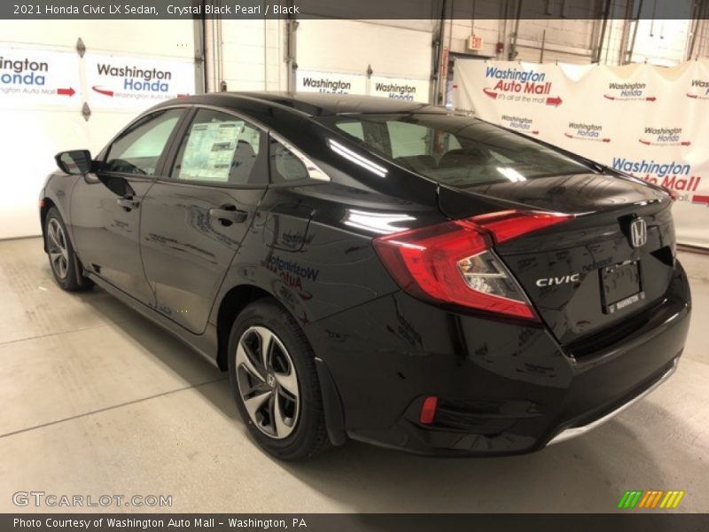 Crystal Black Pearl / Black 2021 Honda Civic LX Sedan
