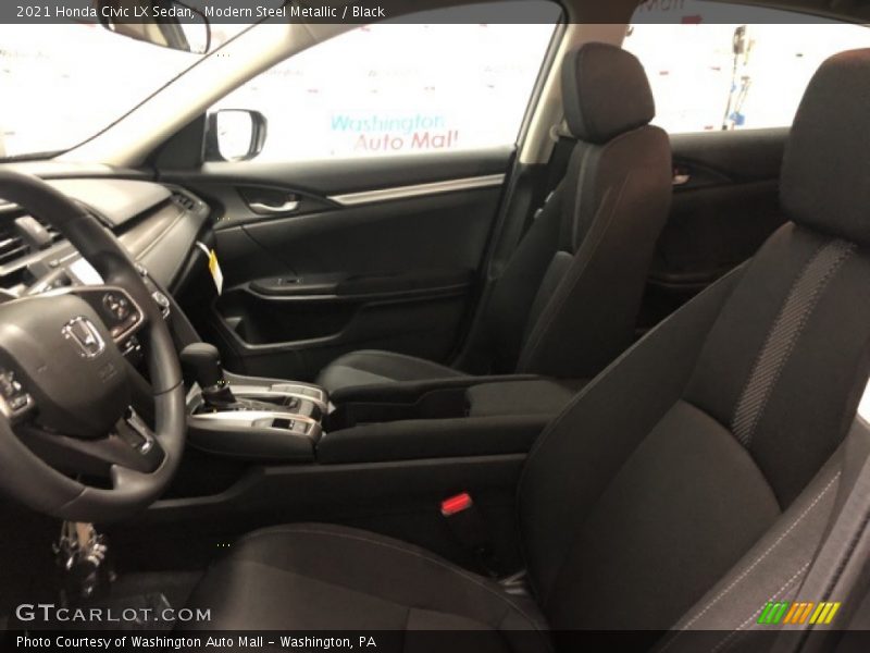 Modern Steel Metallic / Black 2021 Honda Civic LX Sedan