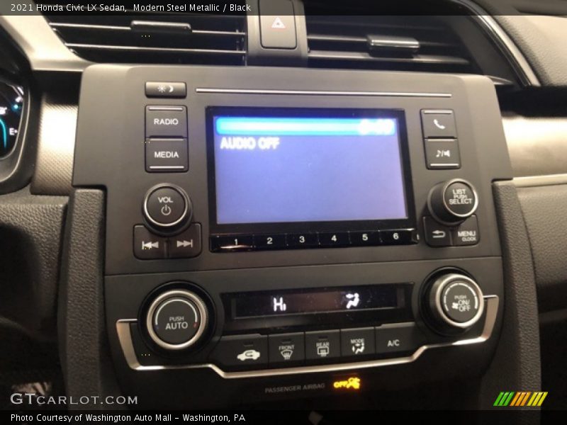 Modern Steel Metallic / Black 2021 Honda Civic LX Sedan