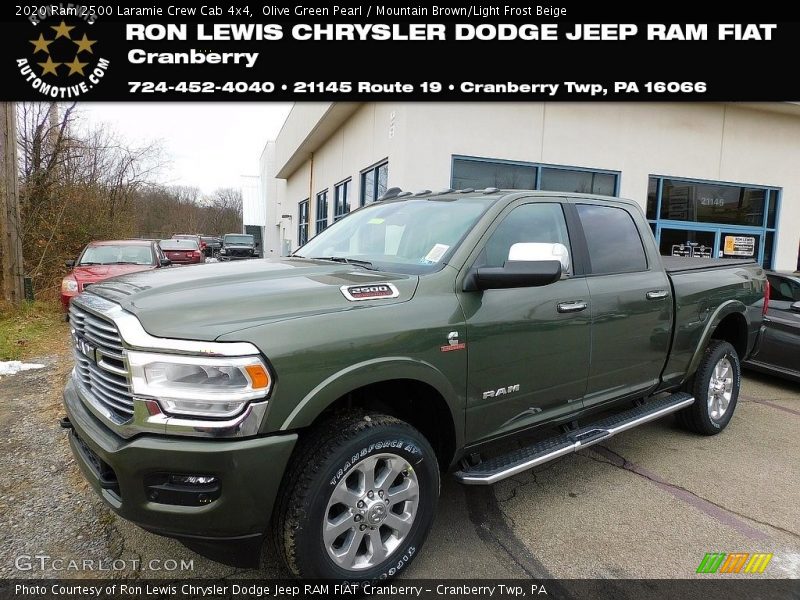 Olive Green Pearl / Mountain Brown/Light Frost Beige 2020 Ram 2500 Laramie Crew Cab 4x4