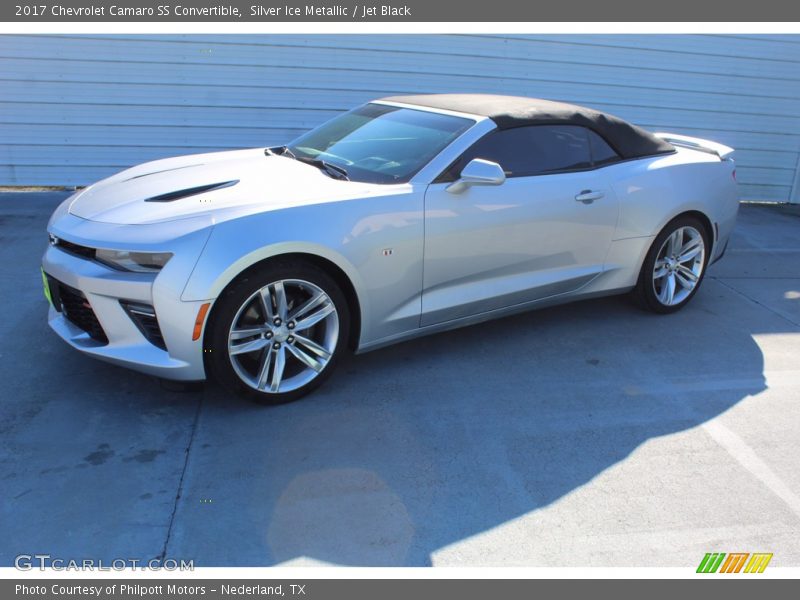 Silver Ice Metallic / Jet Black 2017 Chevrolet Camaro SS Convertible