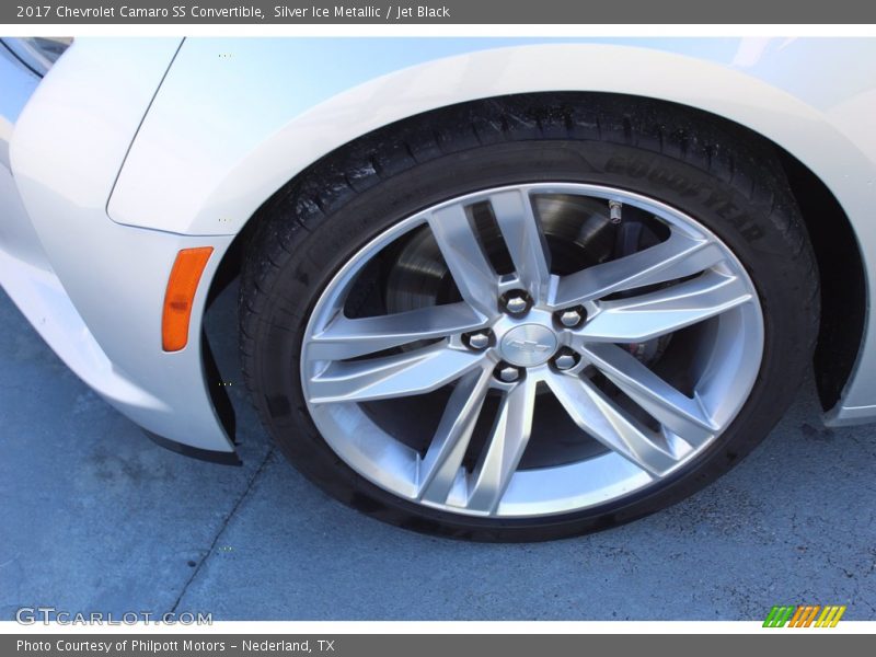 Silver Ice Metallic / Jet Black 2017 Chevrolet Camaro SS Convertible
