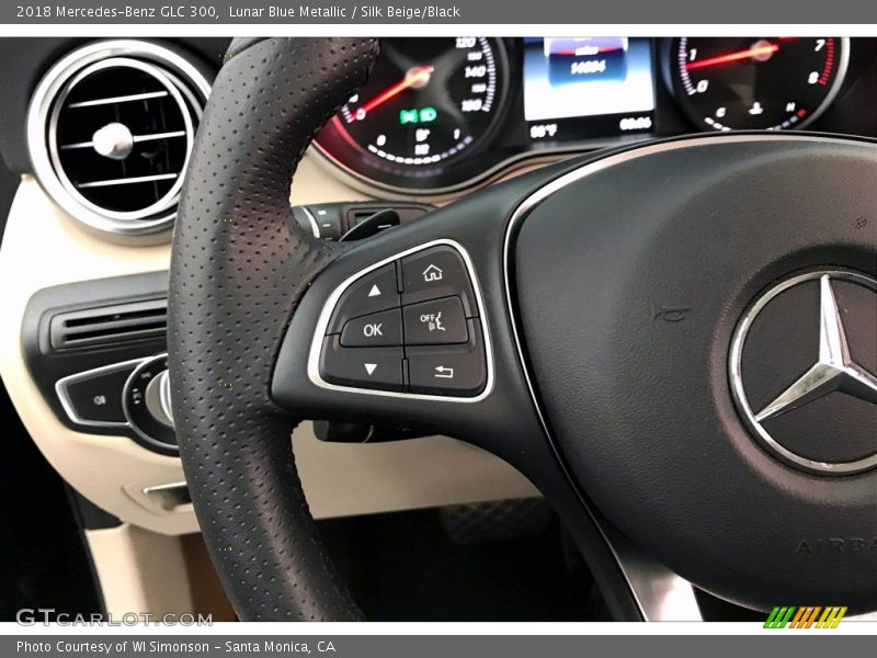 Lunar Blue Metallic / Silk Beige/Black 2018 Mercedes-Benz GLC 300