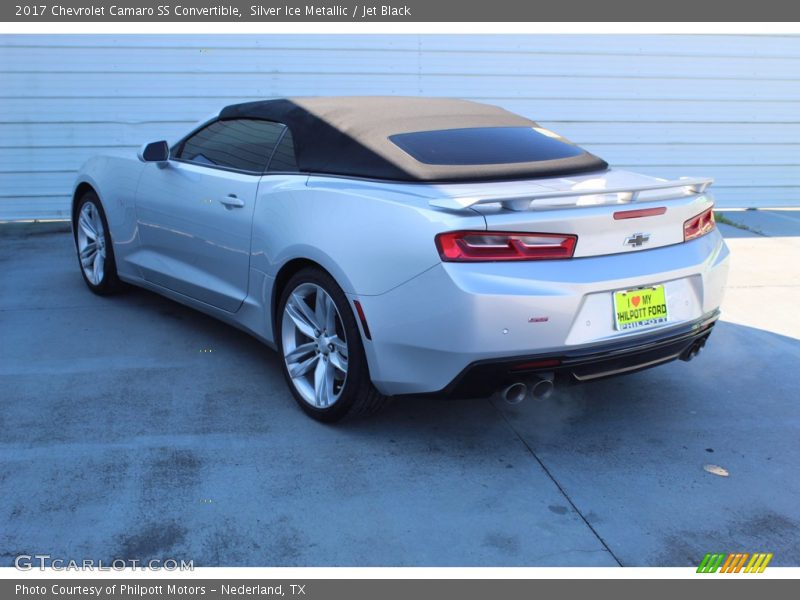Silver Ice Metallic / Jet Black 2017 Chevrolet Camaro SS Convertible