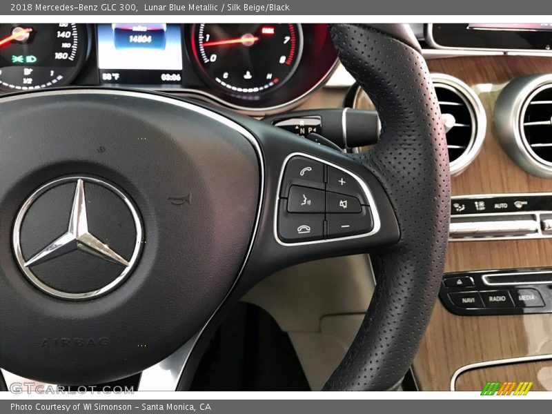 Lunar Blue Metallic / Silk Beige/Black 2018 Mercedes-Benz GLC 300