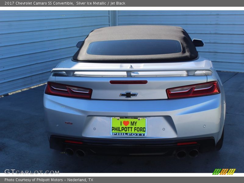 Silver Ice Metallic / Jet Black 2017 Chevrolet Camaro SS Convertible