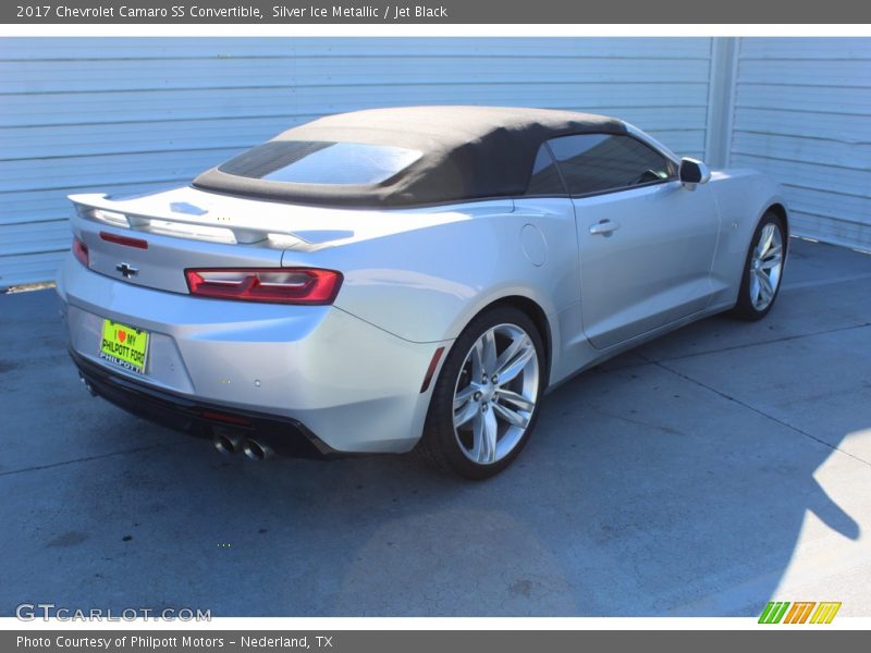 Silver Ice Metallic / Jet Black 2017 Chevrolet Camaro SS Convertible