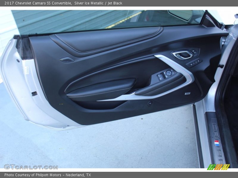 Silver Ice Metallic / Jet Black 2017 Chevrolet Camaro SS Convertible