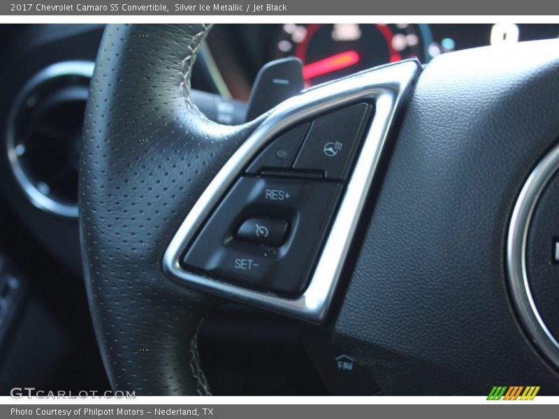 Silver Ice Metallic / Jet Black 2017 Chevrolet Camaro SS Convertible