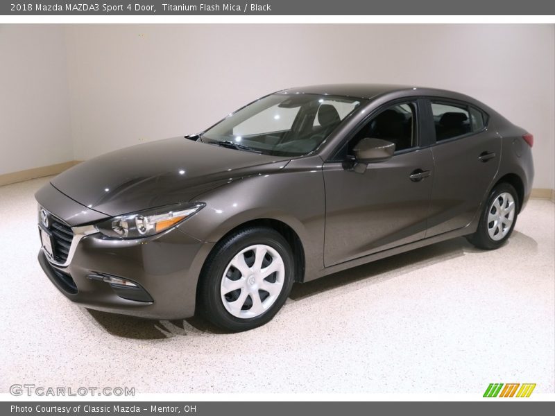 Titanium Flash Mica / Black 2018 Mazda MAZDA3 Sport 4 Door