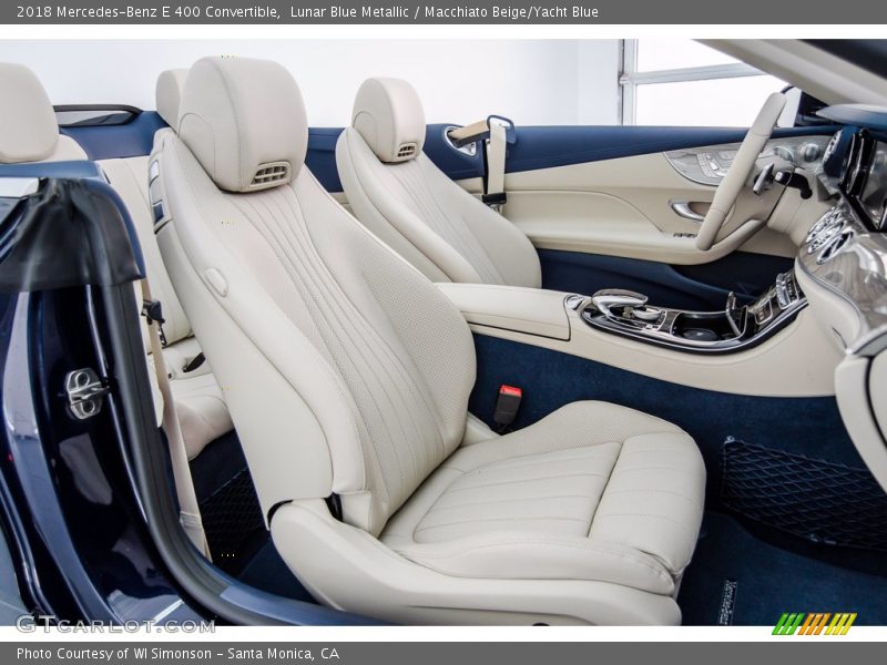 Lunar Blue Metallic / Macchiato Beige/Yacht Blue 2018 Mercedes-Benz E 400 Convertible