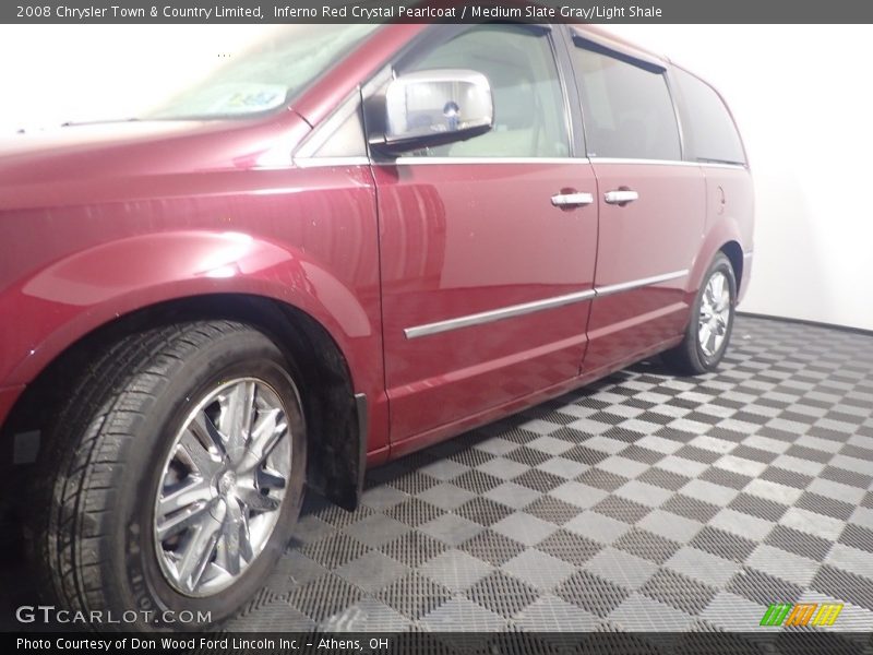 Inferno Red Crystal Pearlcoat / Medium Slate Gray/Light Shale 2008 Chrysler Town & Country Limited