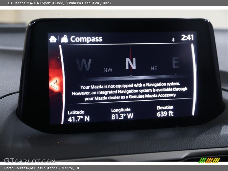 Titanium Flash Mica / Black 2018 Mazda MAZDA3 Sport 4 Door