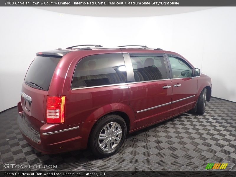 Inferno Red Crystal Pearlcoat / Medium Slate Gray/Light Shale 2008 Chrysler Town & Country Limited