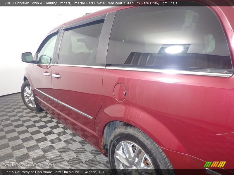 Inferno Red Crystal Pearlcoat / Medium Slate Gray/Light Shale 2008 Chrysler Town & Country Limited