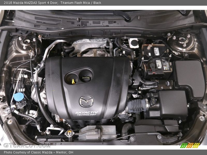 Titanium Flash Mica / Black 2018 Mazda MAZDA3 Sport 4 Door