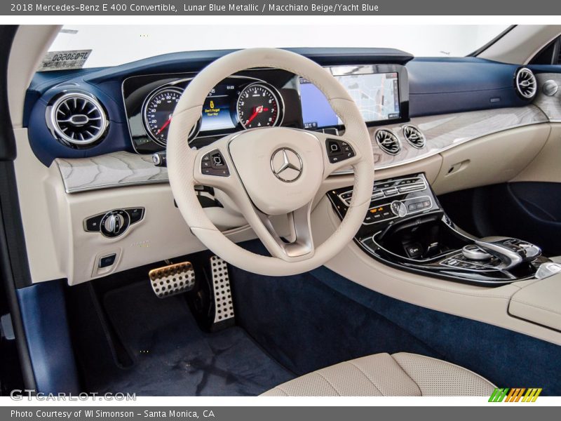 Macchiato Beige/Yacht Blue Interior - 2018 E 400 Convertible 