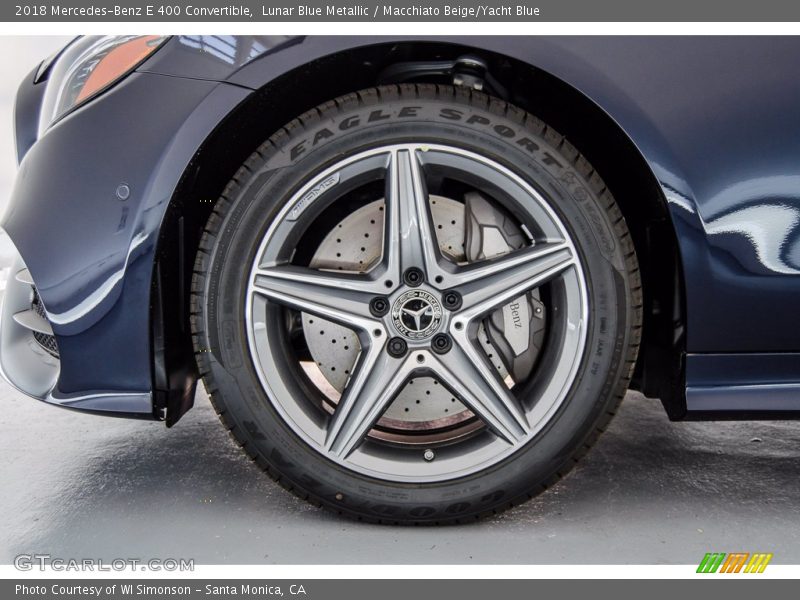 Lunar Blue Metallic / Macchiato Beige/Yacht Blue 2018 Mercedes-Benz E 400 Convertible