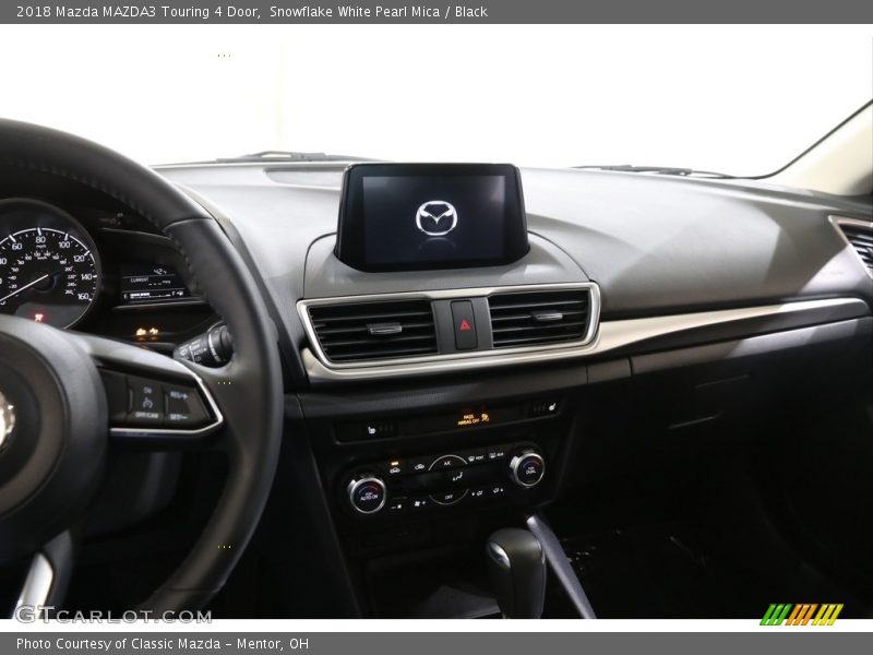 Snowflake White Pearl Mica / Black 2018 Mazda MAZDA3 Touring 4 Door