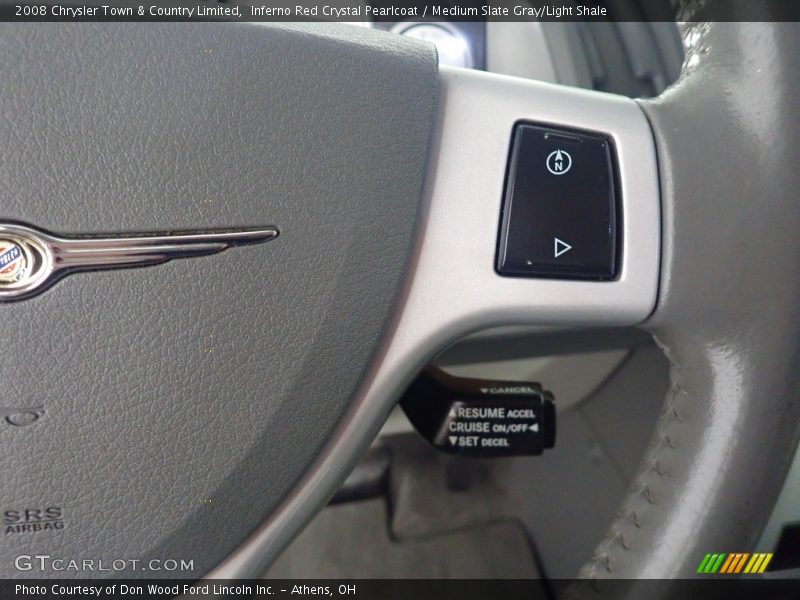 Inferno Red Crystal Pearlcoat / Medium Slate Gray/Light Shale 2008 Chrysler Town & Country Limited