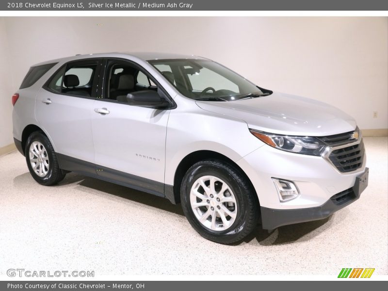 Silver Ice Metallic / Medium Ash Gray 2018 Chevrolet Equinox LS